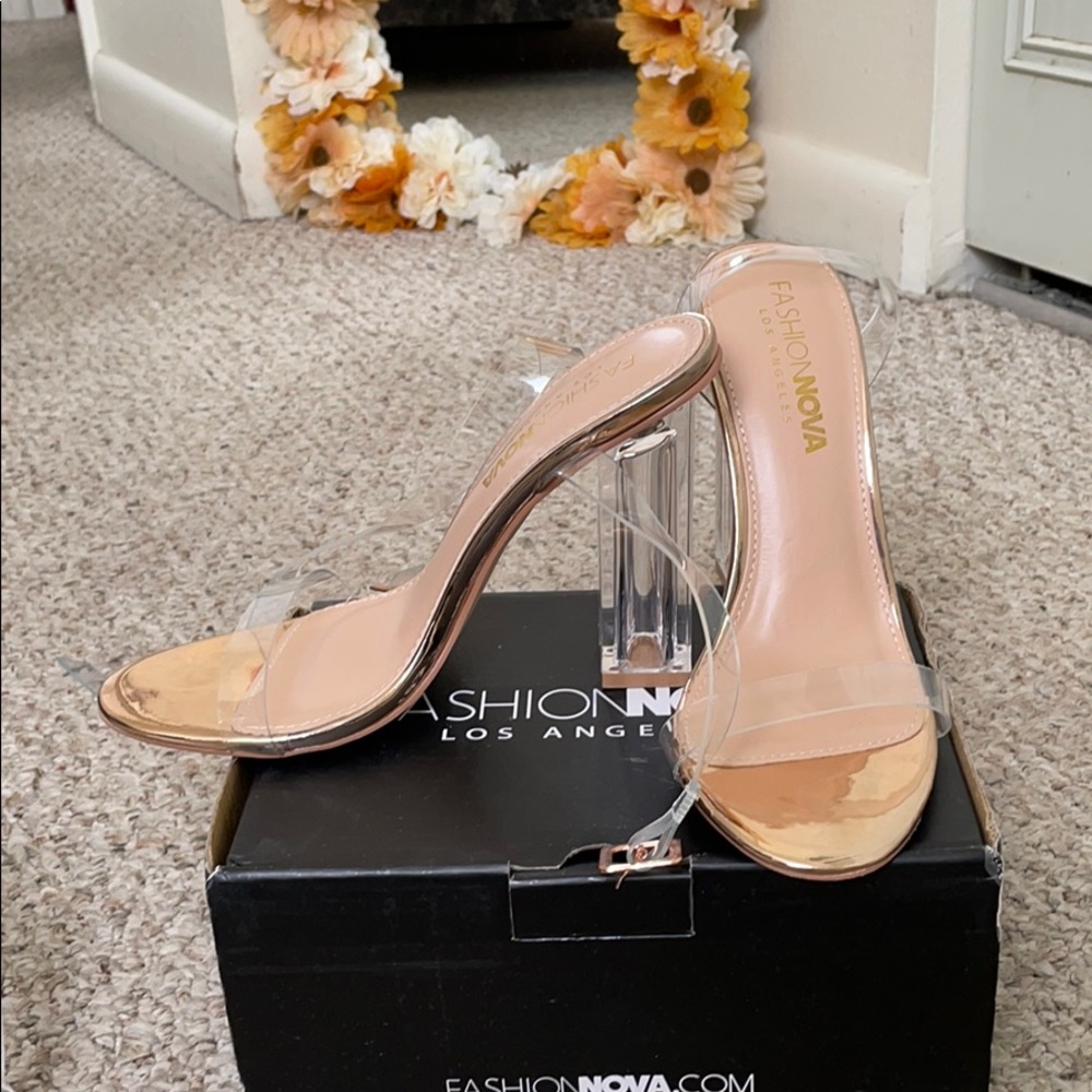 Clear heels